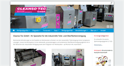 Desktop Screenshot of cleanso-tec.ch