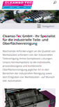 Mobile Screenshot of cleanso-tec.ch